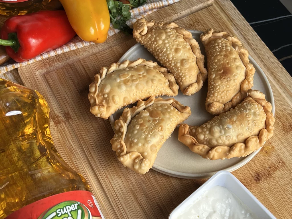 Empanadas de camaron fritas